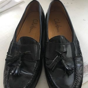 Mens Cole Haan Black tassle loaders